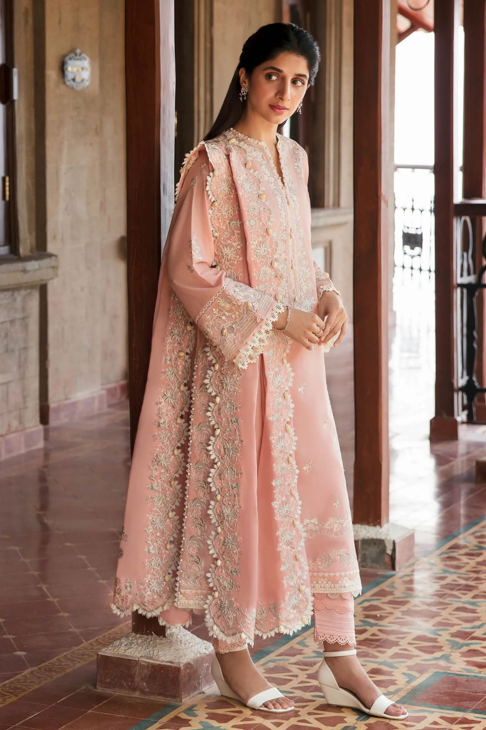 Zaha Festive Lawn Collection – ELA (ZF23-06)