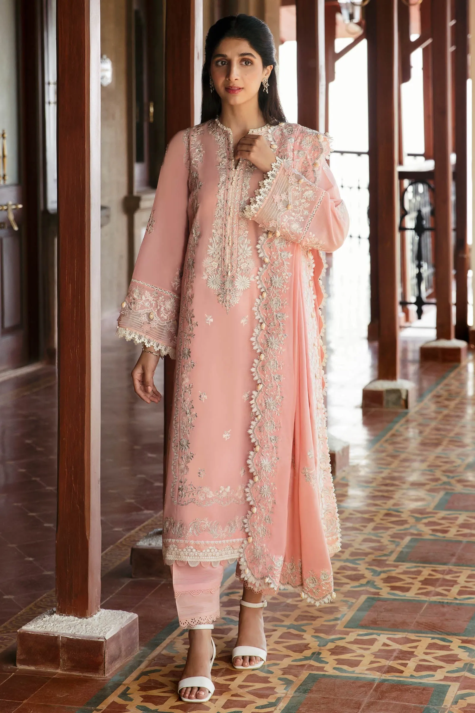 Zaha Festive Lawn Collection – ELA (ZF23-06)