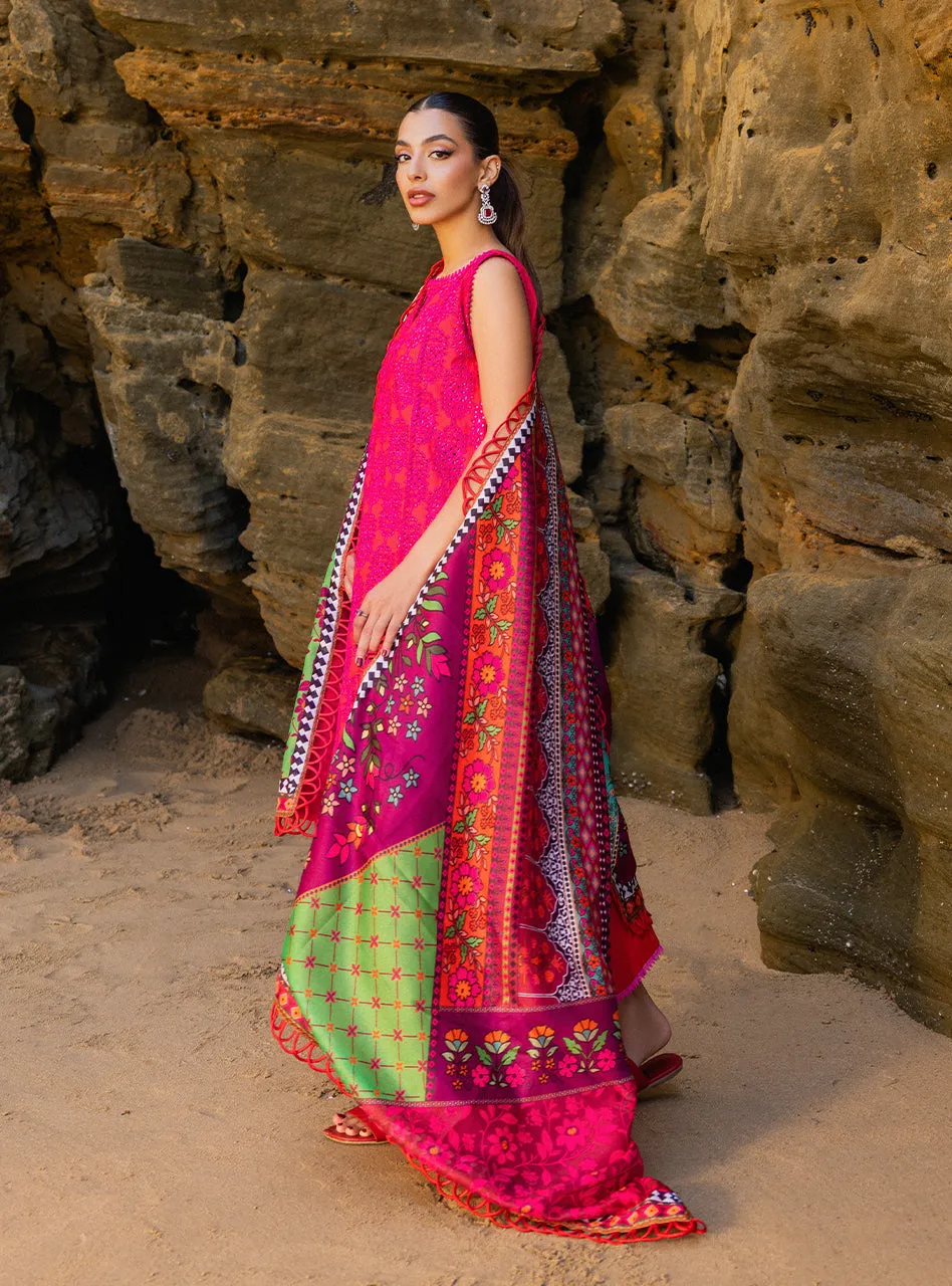 Zainab Chottani Chikankari Luxury Lawn Collection 2024 – Laali - 6A