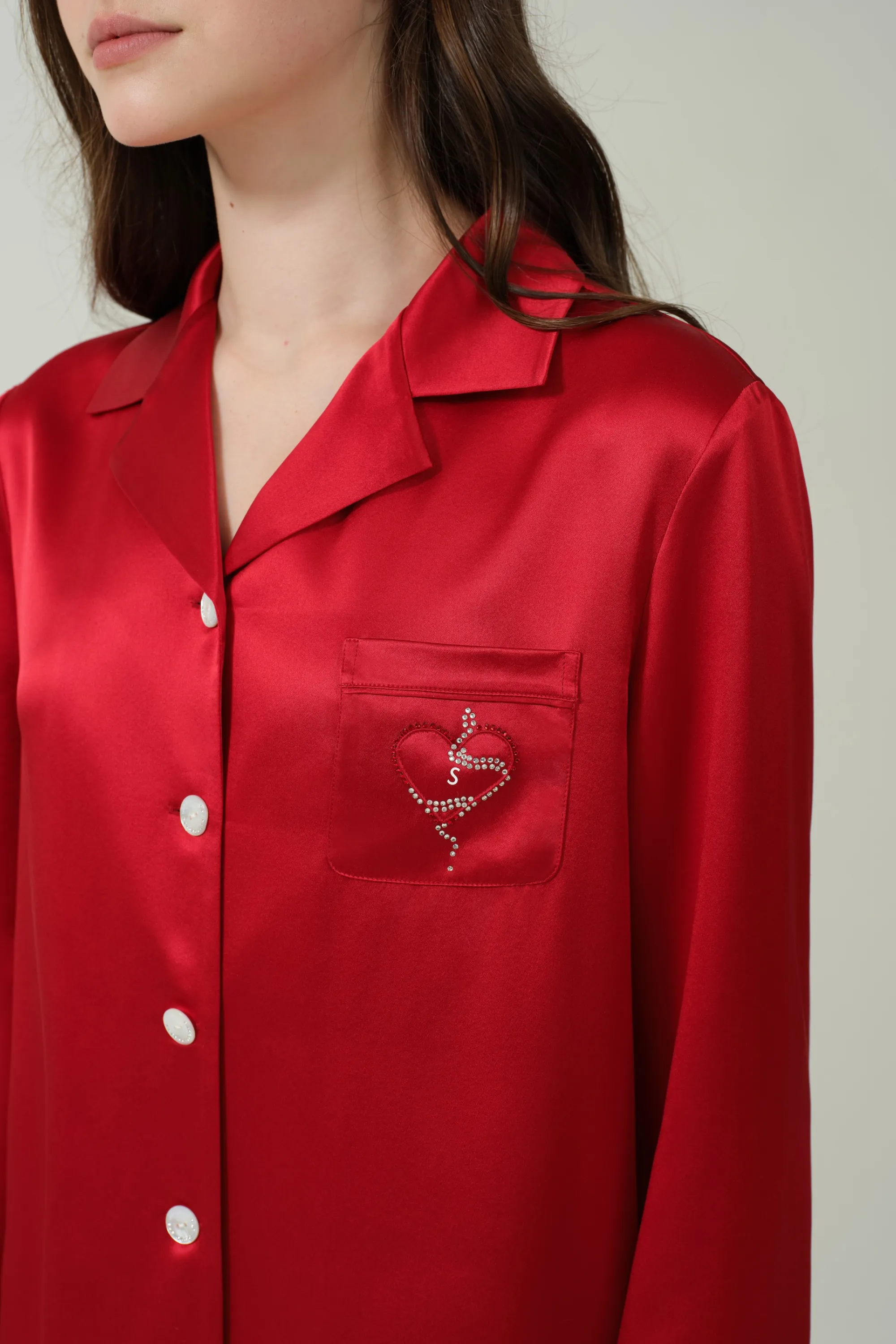 Zodiac Red Long-Sleeve Pyjama Set