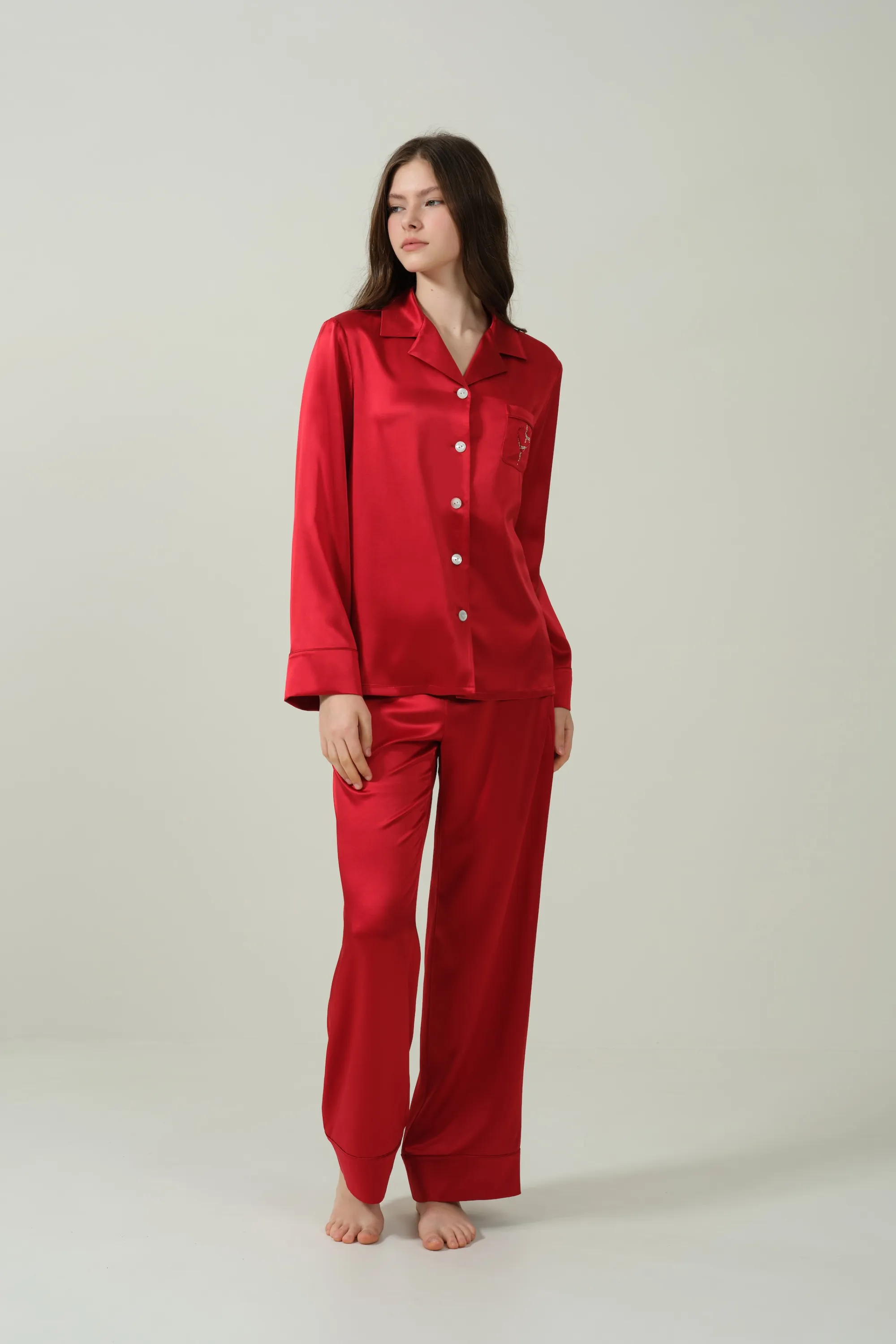Zodiac Red Long-Sleeve Pyjama Set
